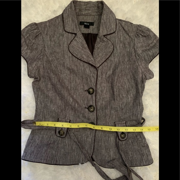 4/25 BCX Cropped Puff sleeve blazer size medium - Picture 3 of 12
